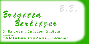 brigitta berlitzer business card